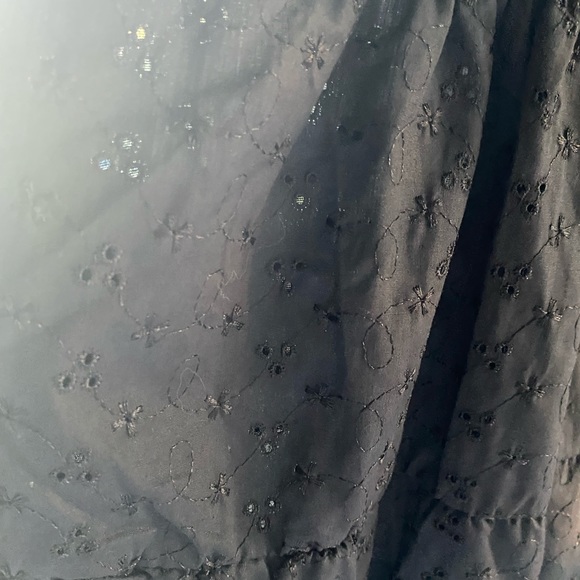 Pretty Little Thing Short Black Eyelet Dress - Picture 4 of 5